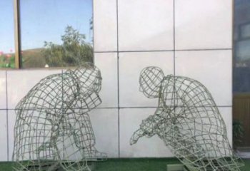烏當鏤空對弈雕塑標準，廣場雕塑，鐵藝民俗人物雕塑供給