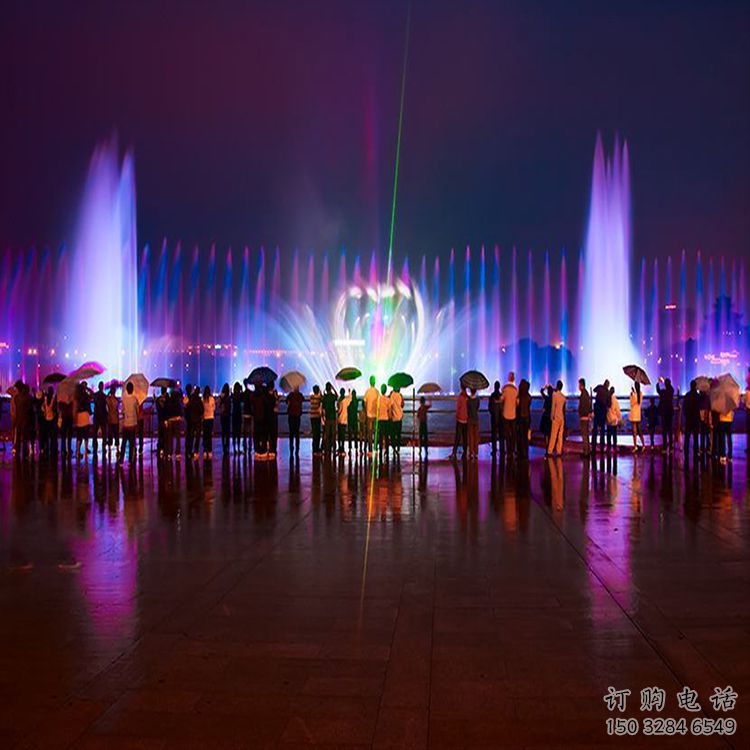 唐山水景程控噴泉雕塑，高噴循環(huán)噴水方式設計