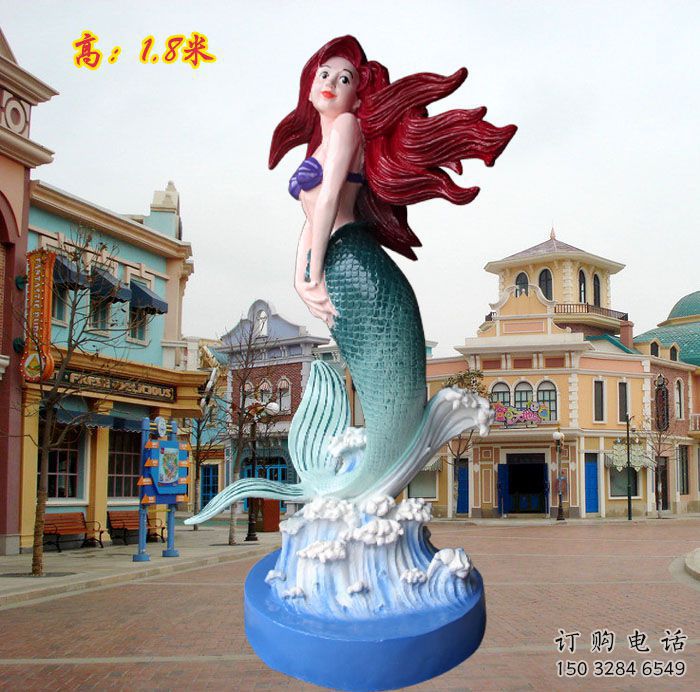 平頂山水景美人魚雕塑 平頂山水景美人魚雕塑