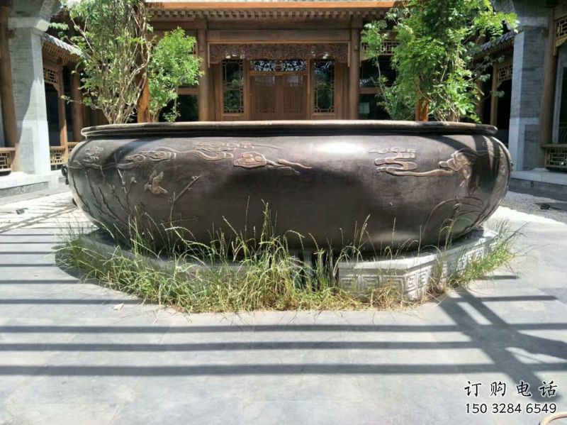 開封鑄銅缸雕塑加工 開封鑄銅缸雕塑加工