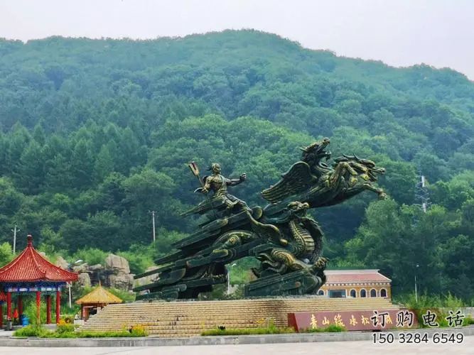 南崗夸父逐日雕塑，鑄銅神話人物雕塑