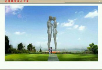 大慶鏤空人物雕塑承接，陸地?cái)[件，鐵藝字母人物雕塑制造商