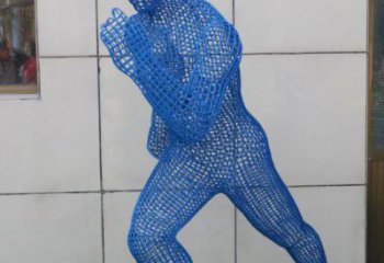 長沙鏤空跑步雕塑，標(biāo)識雕塑，烤漆鐵藝人物雕塑優(yōu)選