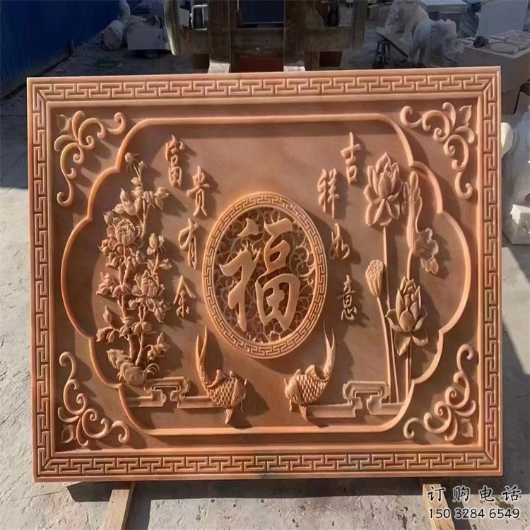 長(zhǎng)春浮雕制造商，室外軟裝，景觀福字浮雕制作廠家