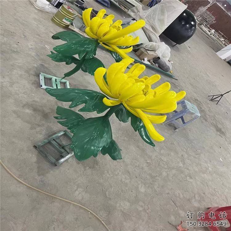 東湖景區(qū)菊花雕塑優(yōu)選，圓雕體系，城市菊花雕塑選定