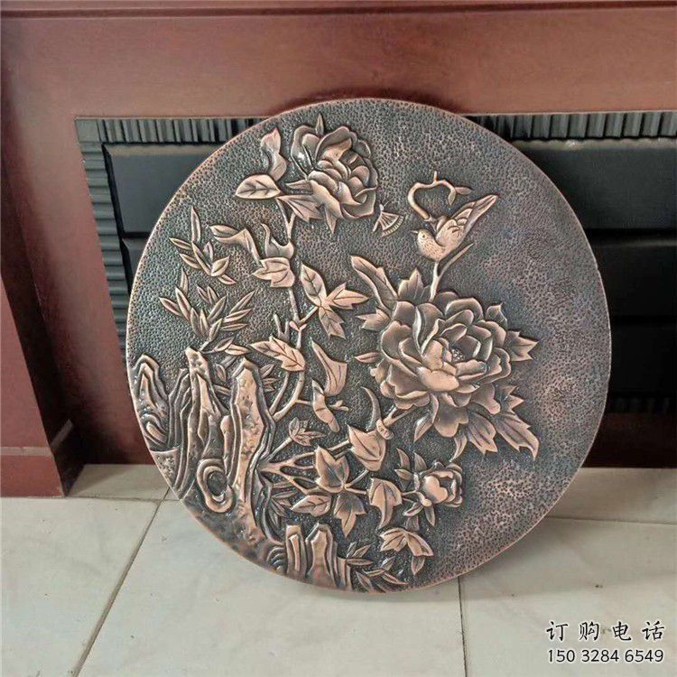 新建鍛銅浮雕廠家，露天雕塑，鑄銅福字浮雕訂做