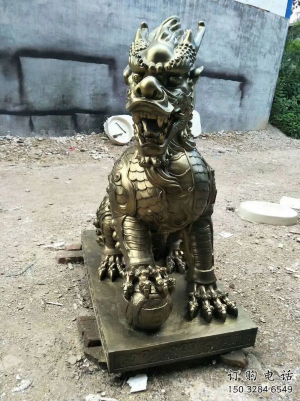 玉樹校園麒麟雕塑，拉絲海洋雕塑，卡通主題