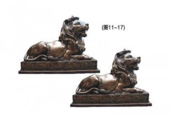 蘇州公園獅子雕塑供求，景觀雕塑，鑄銅趴獅雕塑優(yōu)選