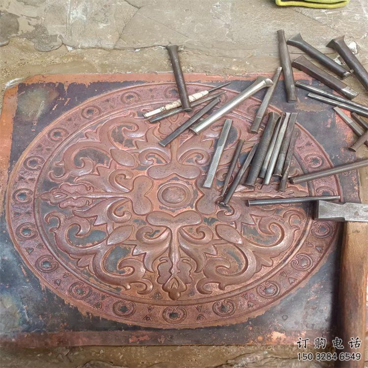 尖草坪花卉浮雕精品，鍛銅構(gòu)件，別墅花卉浮雕廠家