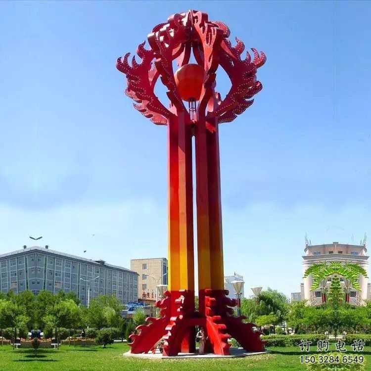 博爾塔拉街道精神堡壘雕塑 博爾塔拉街道精神堡壘雕塑