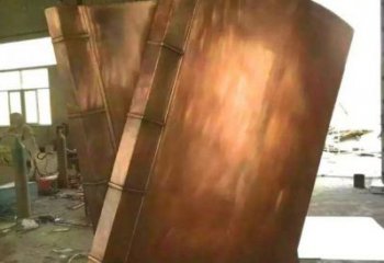 小店鑄銅書籍供應，街景小品，銅書籍雕塑廠家優(yōu)價