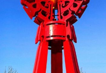 新城精神堡壘火球雕塑，城市建筑雕塑，創(chuàng)意藝術設計