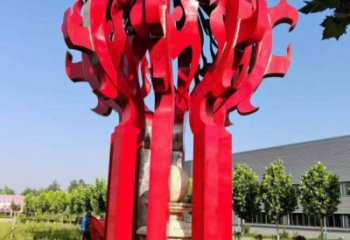 迪慶火球雕塑，精神堡壘火球雕塑落地展示