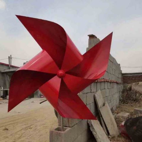 風(fēng)車雕塑 烤漆大型旋轉(zhuǎn)雕塑 歐式旋轉(zhuǎn)雕塑