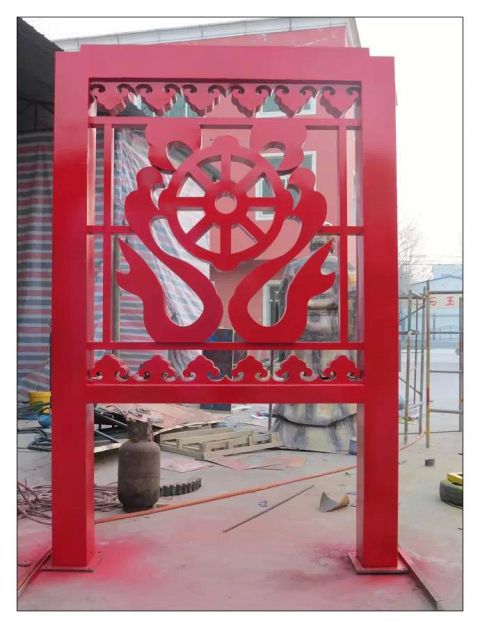 不銹鋼屏風(fēng)雕塑 (1)
