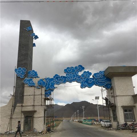 云彩雕塑 創(chuàng)意企業(yè)祥云雕塑 公園祥云雕塑